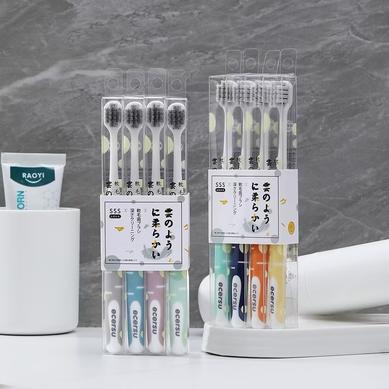Set 4 bàn chải xuất Nhật ECERSU SSS đánh răng cao cấp [BH: NONE] 1l1a9