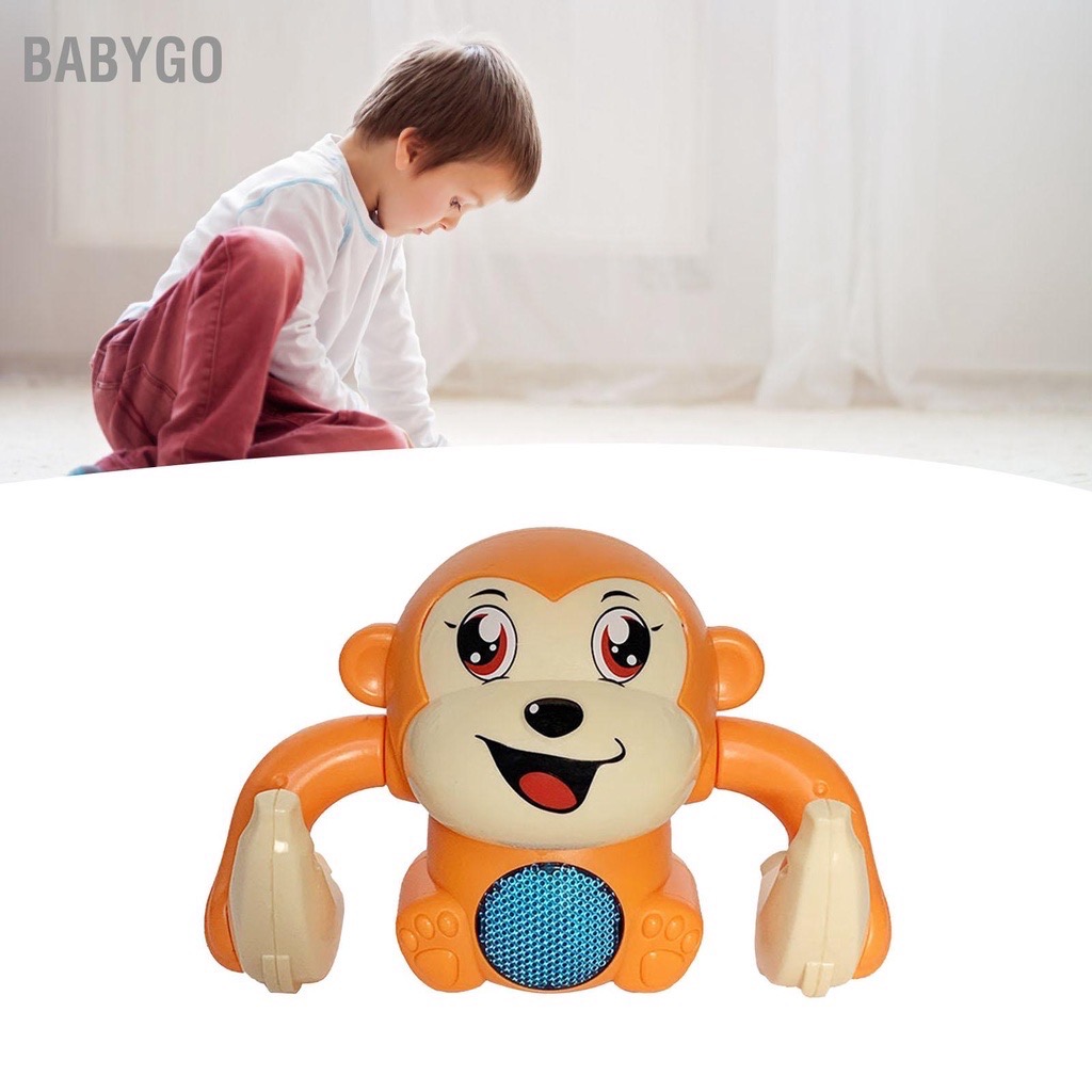 Đồ chơi KHỈ CẦM CHUỐI NHÀO LỘN {CRAWLING MONKEY BABY TOY ELICTRIC LOVELY} có nhạc và đèn vui nhộn cho bé [BH: NONE] 1l1d8