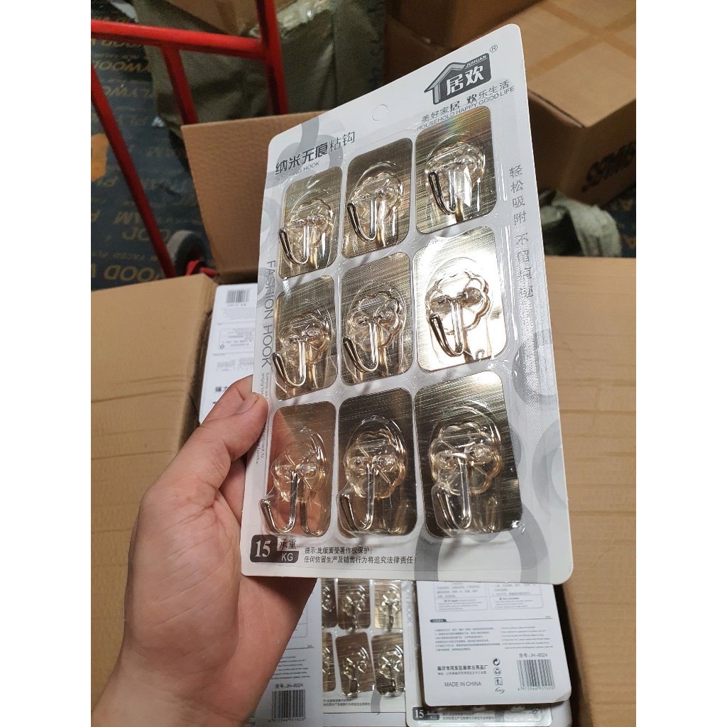Set 9 móc dán tường FASHION HOOK [BH: NONE] 1l1d8