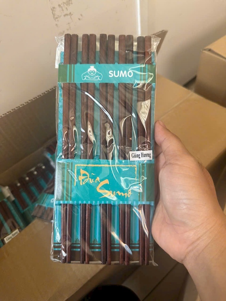 Combo 10 đôi đũa gỗ Sumo [BH: NONE]