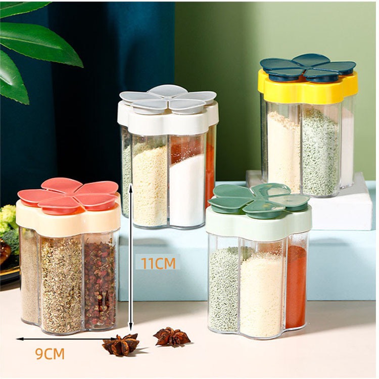Hộp hủ đựng gia vị hình hoa siêu đẹp [TEST] / pktn sale