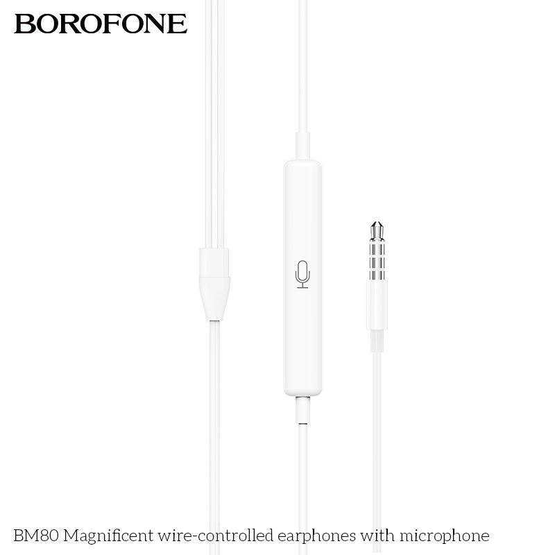 Tai nghe có dây 3.5 Borofone BM80 chính hãng [BH 1 NĂM]