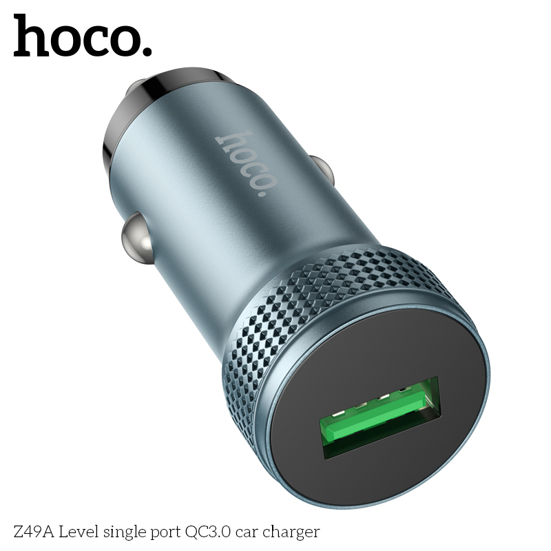 Cóc sạc xe hơi HOCO Z49A 1 cổng USB QC3.0 chính hãng [BH 1 NĂM]