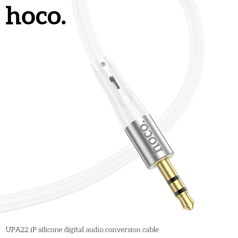 Cáp chuyển đổi âm thanh kỹ thuật số silicone UPA22 iPhone ra 3.5mm chính hãng [BH: 1 NĂM]