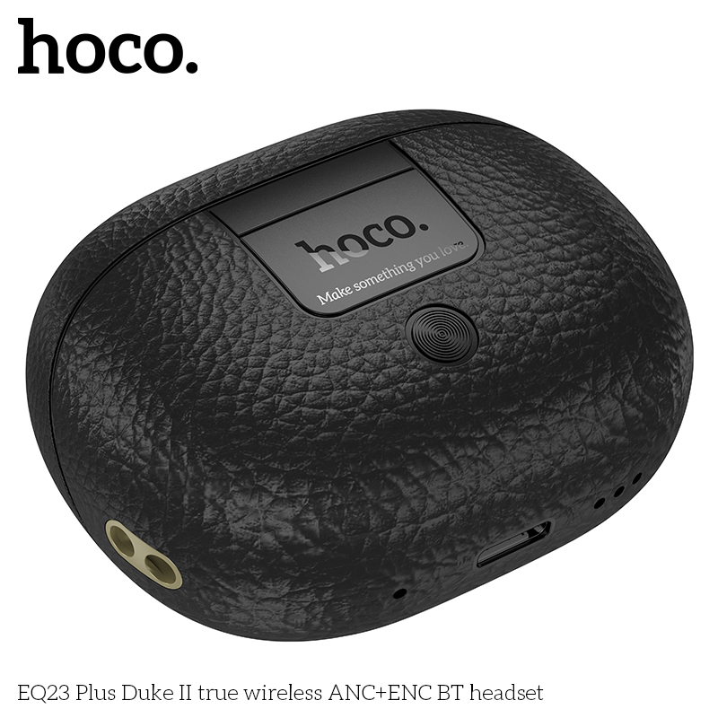 Tai nghe bluetooth giảm tiếng ồn HOCO EQ23 PLUS True Wireless V5.4 40mAh/400mAh ANC+ENC kiểu dáng airpods chính hãng [BH 1 NĂM]