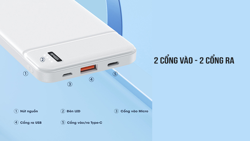 Pin sạc nhanh 22.5w Remax RPP-287 10.000mAh PD QC3.0 sạc dự phòng chính hãng [BH 1 năm]