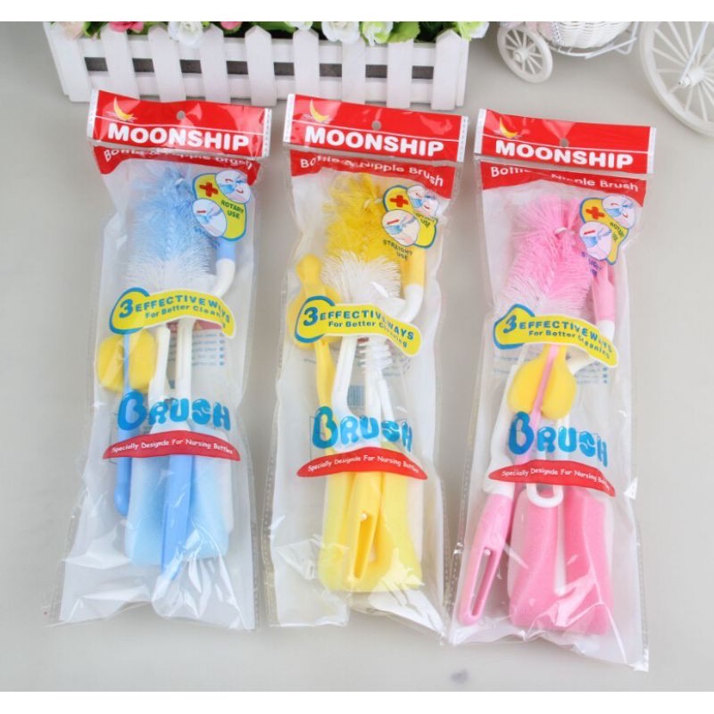 Set 4 cây cọ rửa ly, bình sữa đa năng tiện lợi MS [BH: None]
