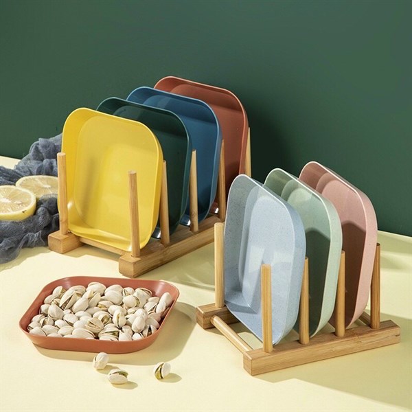 Combo 8 dĩa lúa mạch đựng trái cây, đựng thức ăn size 14.5cm