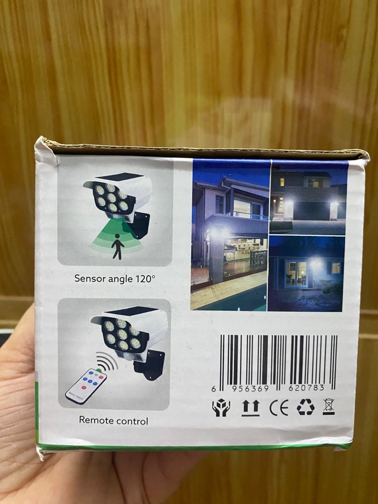 Đèn cảm biến năng lượng mặt trời 2178T , 77SMD LED NGỤY TRANG camera loại xịn [BH: 1 TUẦN]
