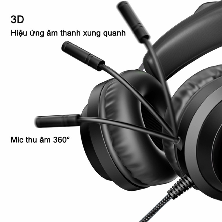 Tai Nghe có dây Gaming Deiog E8450 Phiên Bản 5.3 Giả Lập 7.1 Có Mic chính hãng [BH 1 Năm]