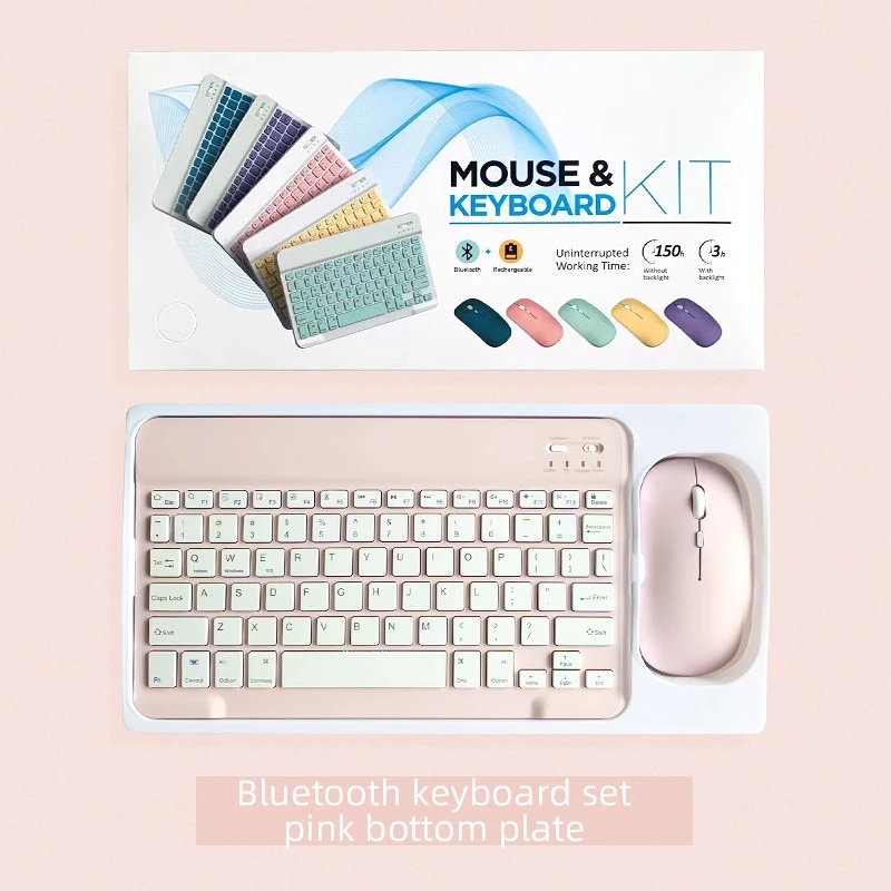 Combo bàn phím chuột bluetooth KIT 10inch di động không dây cho điện thoại, máy tính bảng [BH 6 tháng] / pktn sale