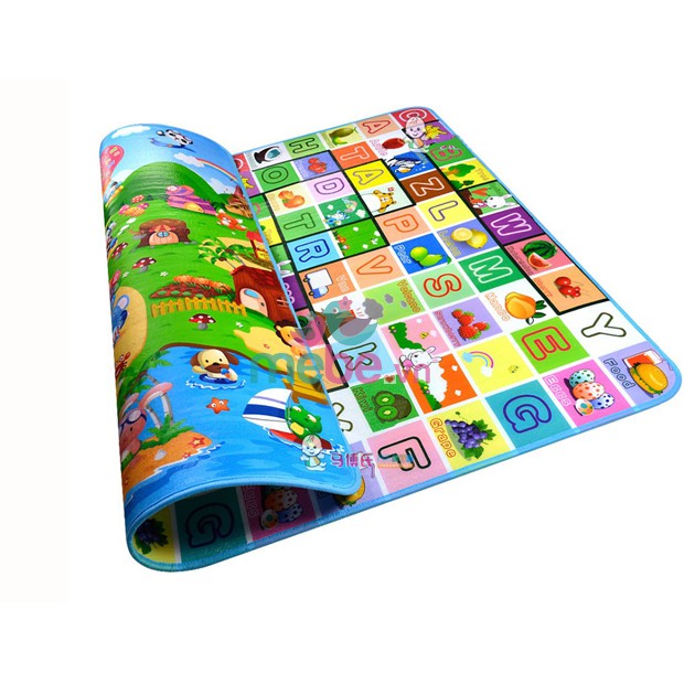Thảm chơi maboshi 2 mặt cho bé