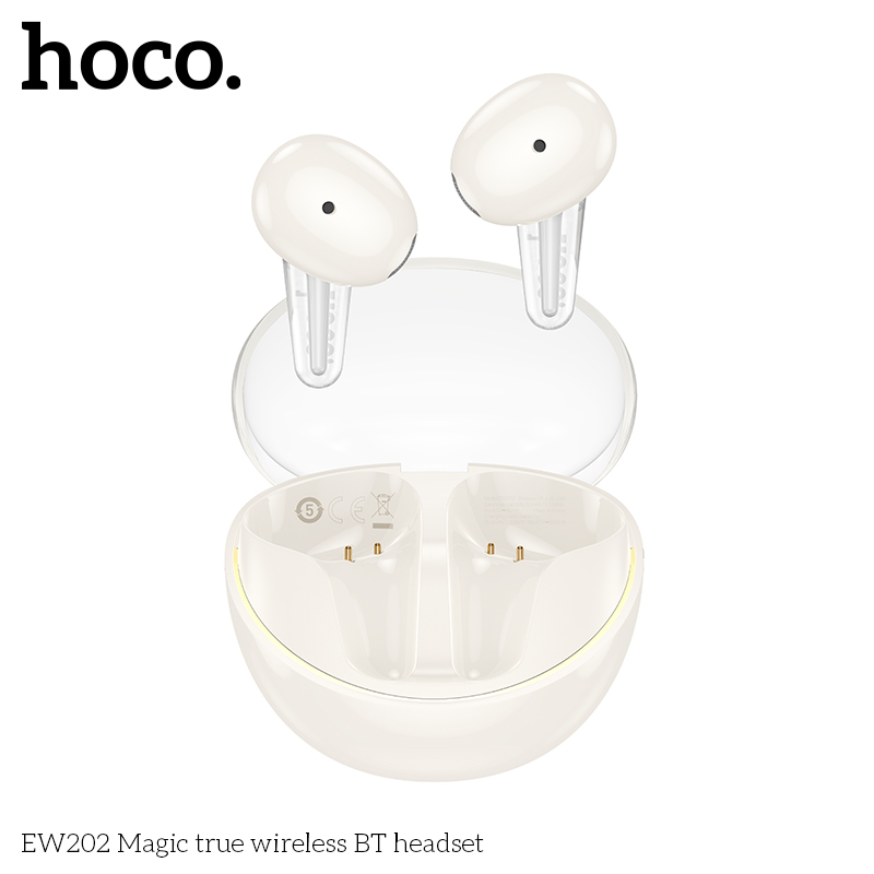 Tai nghe bluetooth HOCO EW202 True wireless V5.4 35mAh/350mAh kiểu dáng AIRPODS chính hãng [BH 1 năm]