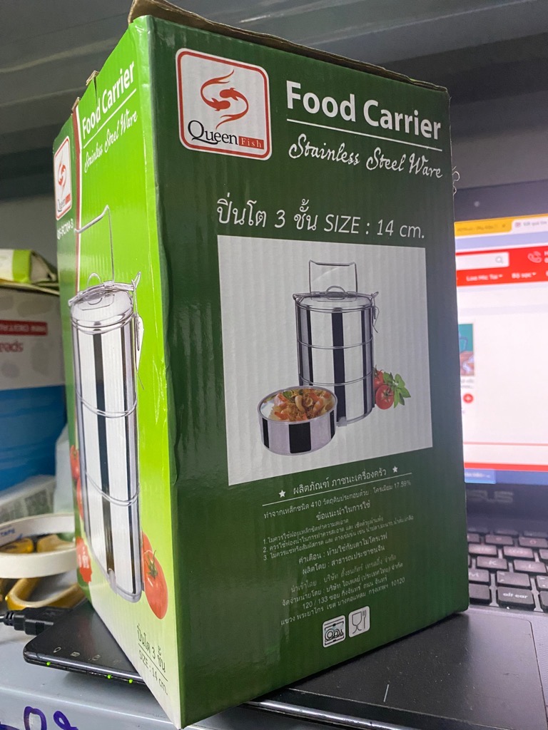 Camen 3 ngăn Food Carrier đựng cơm, đựng thực phẩm tiện lợi / pktn sale