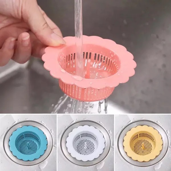 Dụng cụ lọc rác bồn rửa chén hình hoa siêu xinh