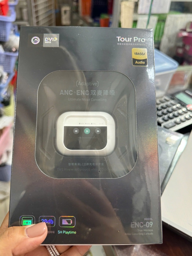 Tai nghe Bluetooth D-Vip ENC-09 (ANC + ENC) 2 tai kèm doc sạc [BH: 6 THÁNG]