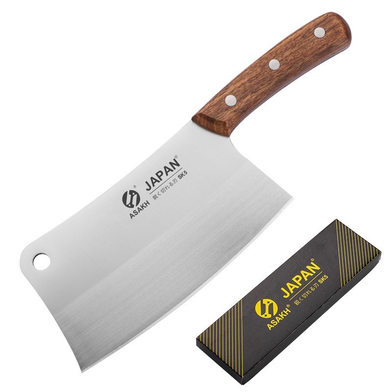 Dao chặt xương, dao chặt gà làm bếp Nhật SK5 độ cong 85 độ [BH: NONE]