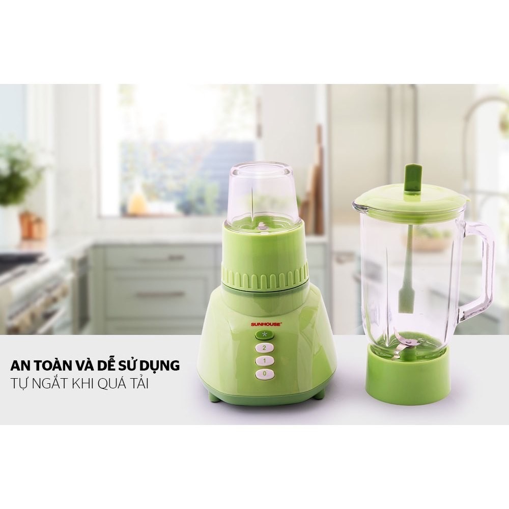 Máy xay sinh tố 350W (1 LÍT) SH5112 cối thủy tinh siêu bền [BH: 1 THÁNG]