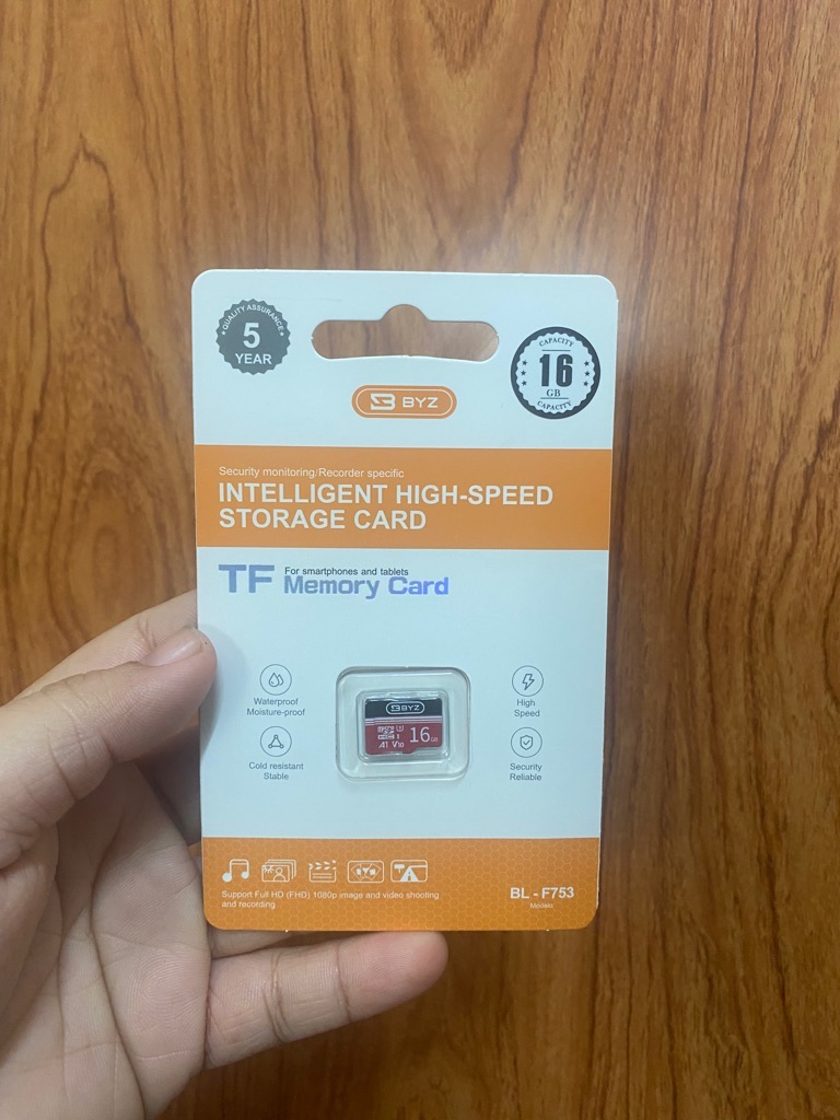 THẺ NHỚ MICRO SD BYZ 16GB CLASS 10, SPEED UP TO 100MB/S FULL BOX CHÍNH HÃNG [BH 1 năm]