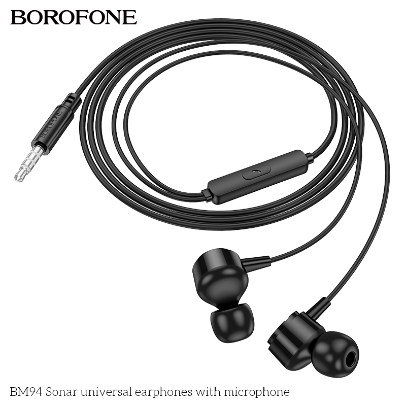 Tai nghe có dây 3.5 BOROFONE BM94 có microphone jack 3.5mm chính hãng [ BH 1 NĂM]