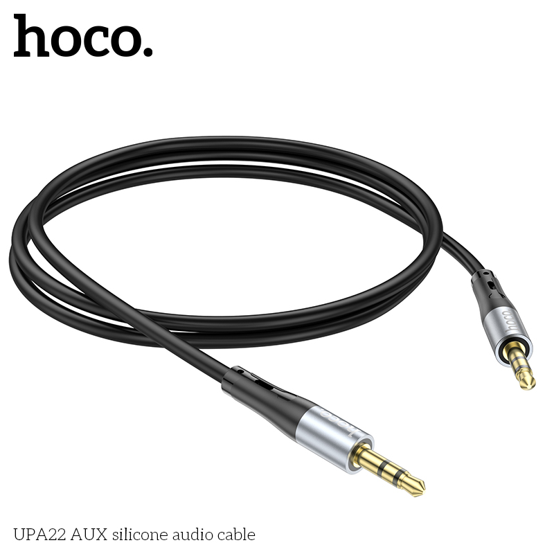 Cáp chuyển đổi âm thanh kỹ thuật số silicone UPA22 3.5mm ra 3.5mm chính hãng [BH: 1 NĂM]