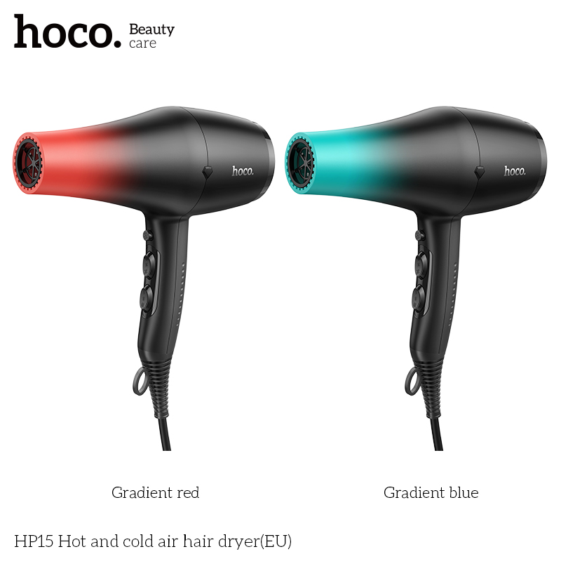 Máy sấy tóc không khí nóng và lạnh HOCO HP15 (EU) chính hãng [ BH 1 NĂM]