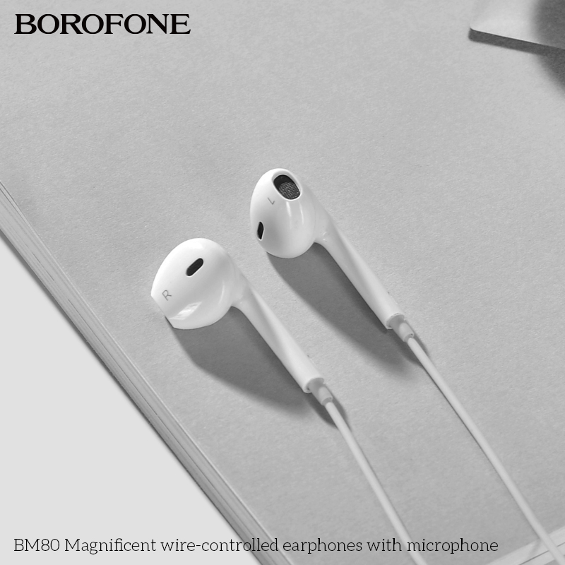 Tai nghe có dây 3.5 Borofone BM80 chính hãng [BH 1 NĂM]