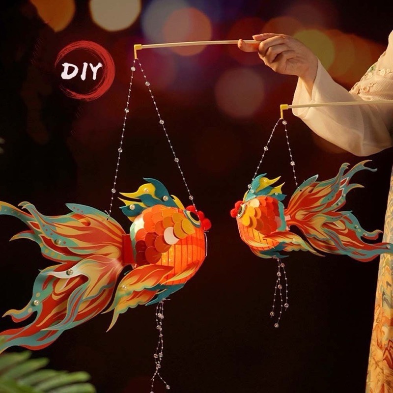 Lồng đèn Trung Thu hình cá - tự lắp ráp [BH: None]
