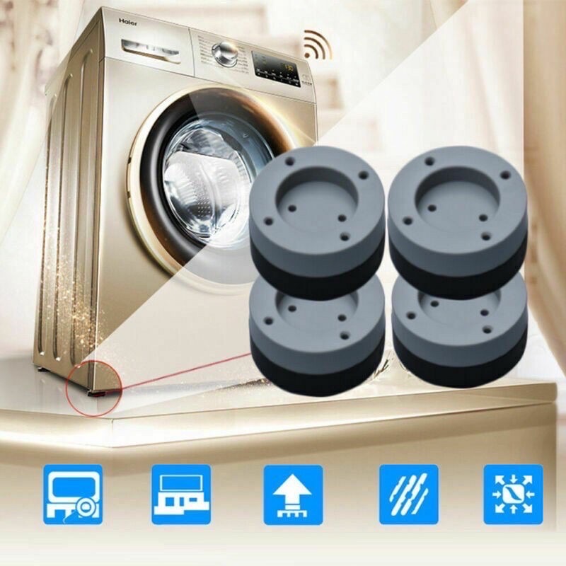 Hộp 4 cục cao su lót chân máy giặt, tủ lạnh chống ồn, chống rung [BH: None]19d7