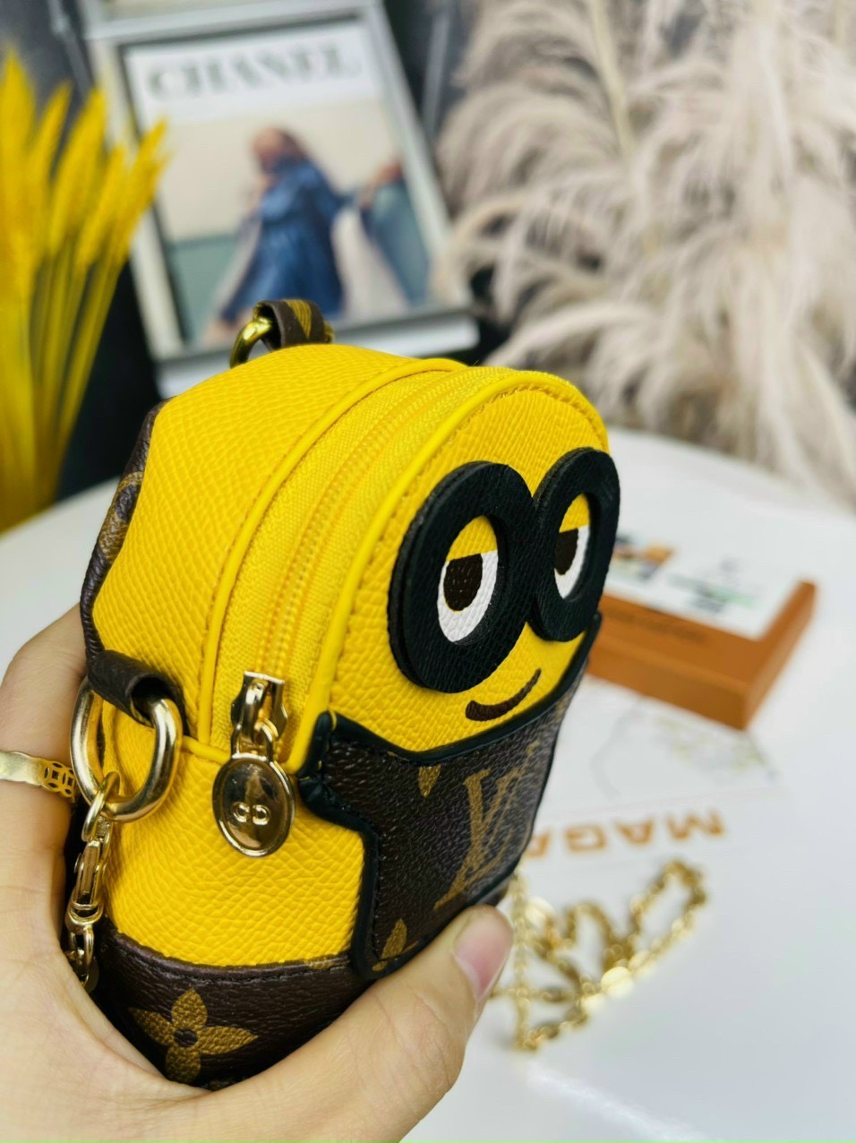 Túi đeo chéo mini ví mini đựng tiền hình Minion cute ngộ nghĩnh dễ thương [BH: NONE] / pktn sale