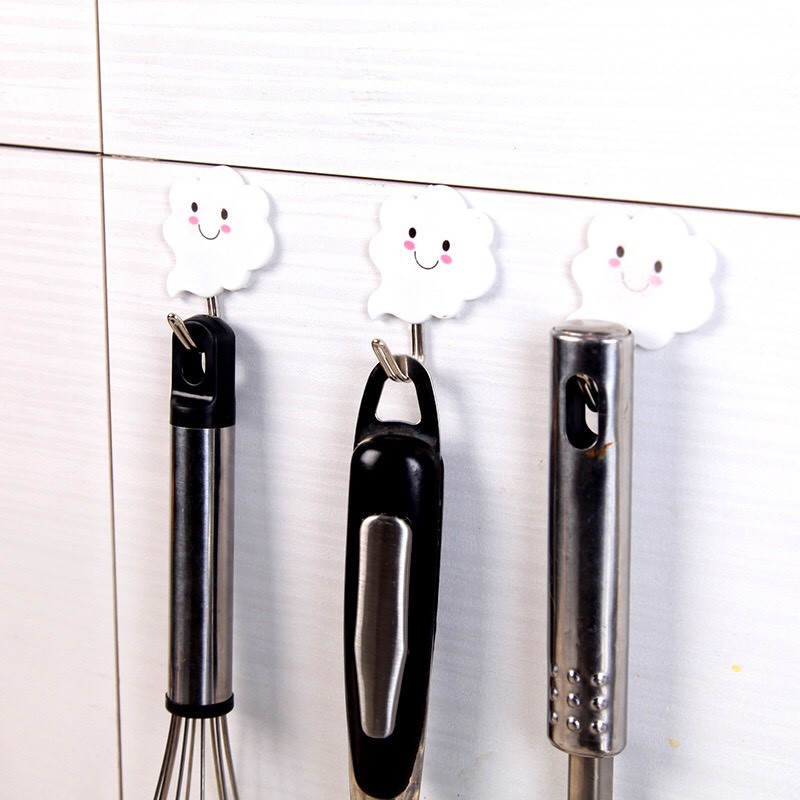 Combo 3 cái móc treo đồ hình đám mây dễ thương dán tường siêu dính / pktn sale
