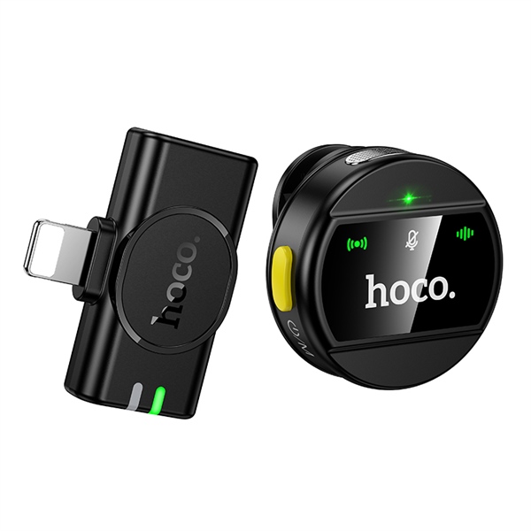 Micro thu âm không dây HOCO L20L Lightning iPhone thu âm livestream cho điện thoại chui Lightning iPhone
