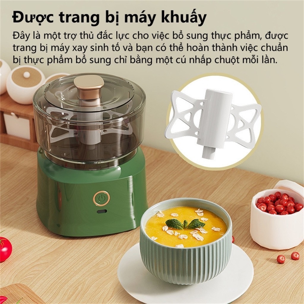 Máy xay tỏi ớt 350ml nhà bếp tích điện mẫu mới 2024 [BH: None]