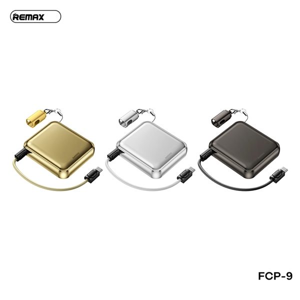 Pin sạc nhanh 22.5w REMAX FCP-9 10.000mAh mini dự phòng kèm cáp liền pin chính hãng [BH 1 năm]