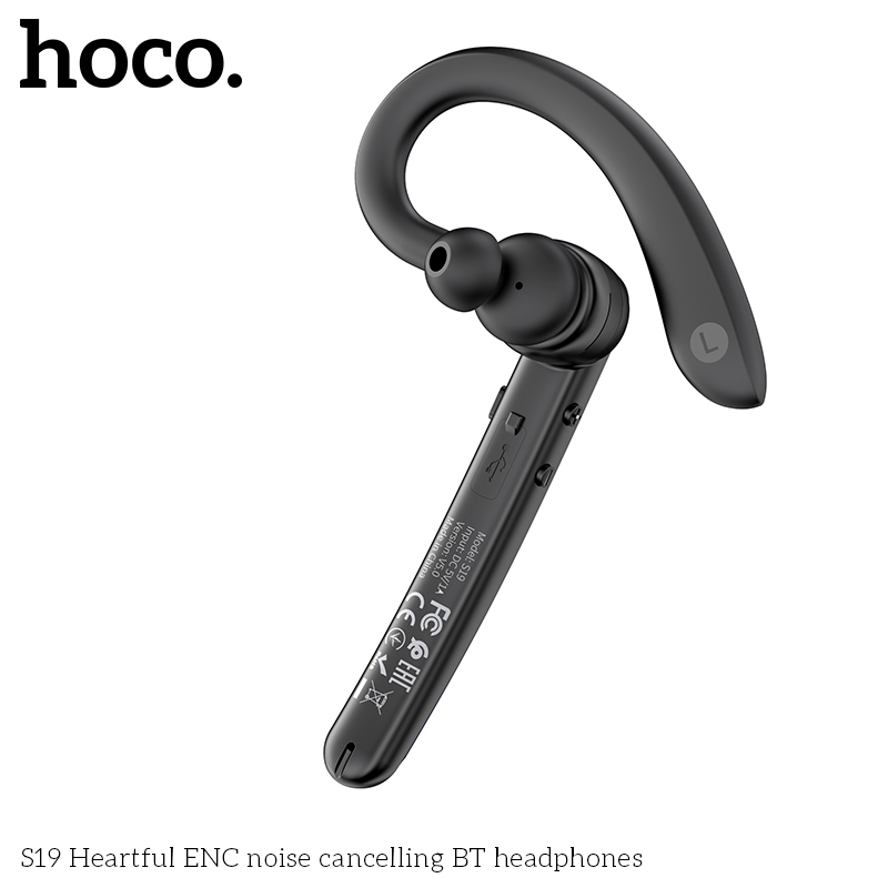 Tai nghe bluetooth HOCO S19  khử tiếng ồn kiểu dáng móc tai chính hãng [BH: 1 NĂM]