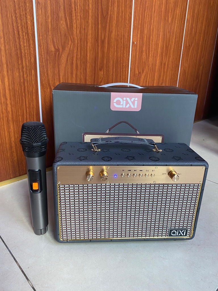 Loa bluetooth karaoke QIXI SK-2030 tặng kèm 1 micro không dây hát karaoke [BH: 3 tháng]