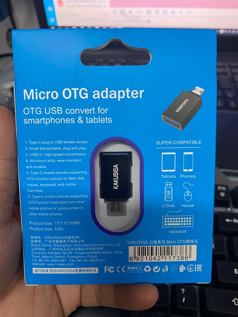Jack/ cáp chuyển Kaku K533 OTG micro samsung ra usb chính hãng [Bh: 6 tháng]