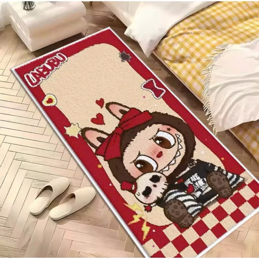 Thảm lông cừu trải sàn, thảm bếp, thảm decor Labu kích thước 50x120cm - mẫu ngẫu nhiên [BH: NONE] 1l1b12