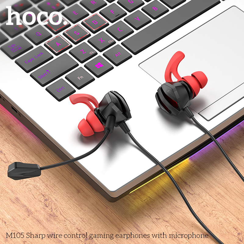 Tai nghe có dây 3.5 nhét tai Gaming HOCO M105 chính hãng [BH 1 NĂM]