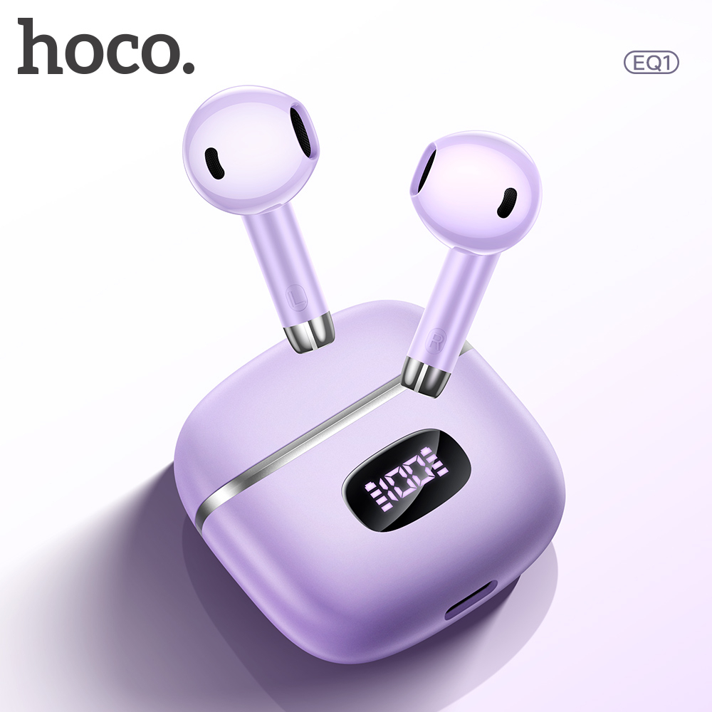 Tai nghe bluetooth Hoco EQ1 V5.3 True Wireless kiểu dáng airpods chính hãng [BH: 1 năm]
