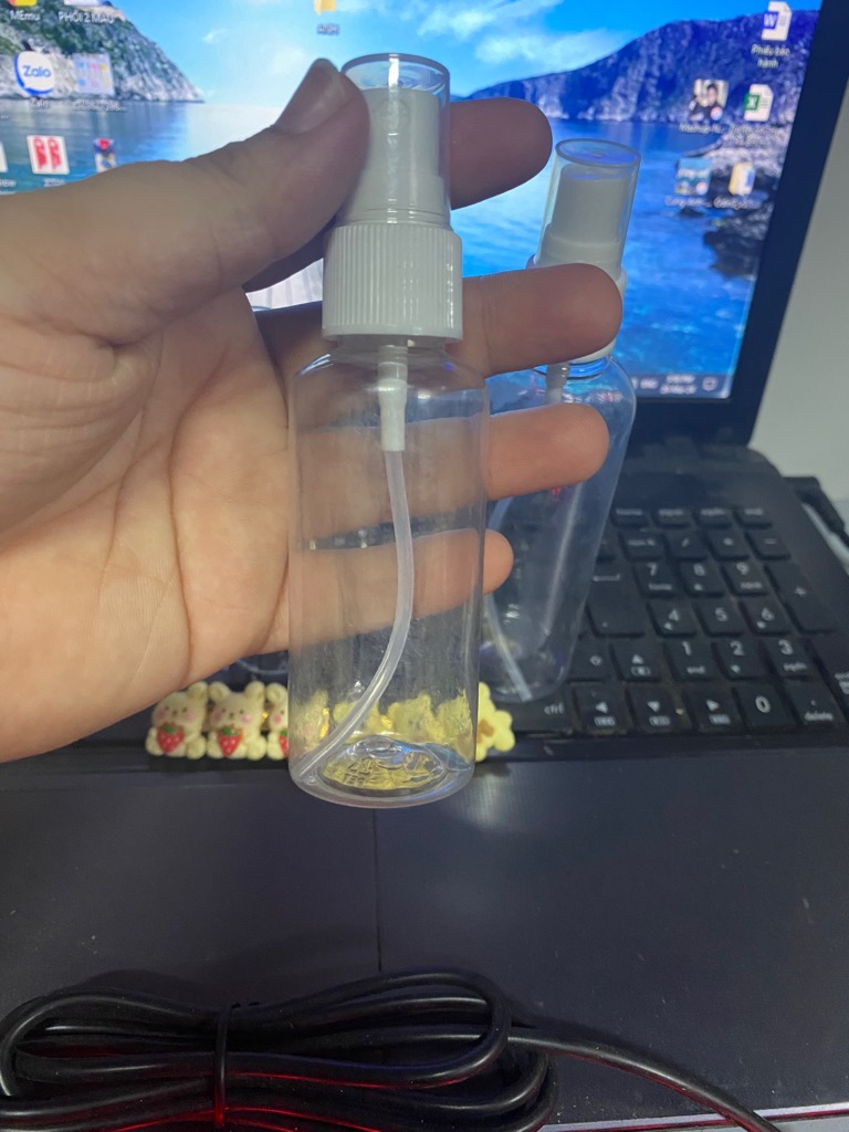 Bộ 3 chai nhựa có 100ml-50ml-30ml chiết nước hoa, nước rửa tay dạng xịt [BH: NONE] / pktn sale