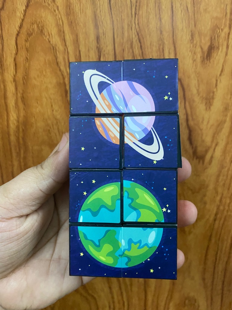 Rubik tam giác hình không gian, vũ trụ cho bé [BH: NONE]