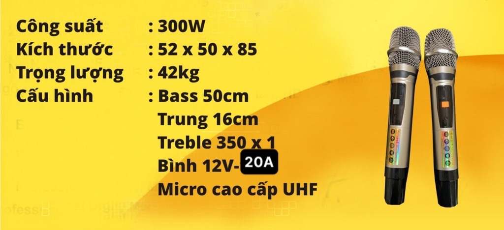 Loa kéo 5 tấc Soundbox GL-1835 300w bluetooth karaoke 2 micro không dây siêu hay [BH 1 năm]