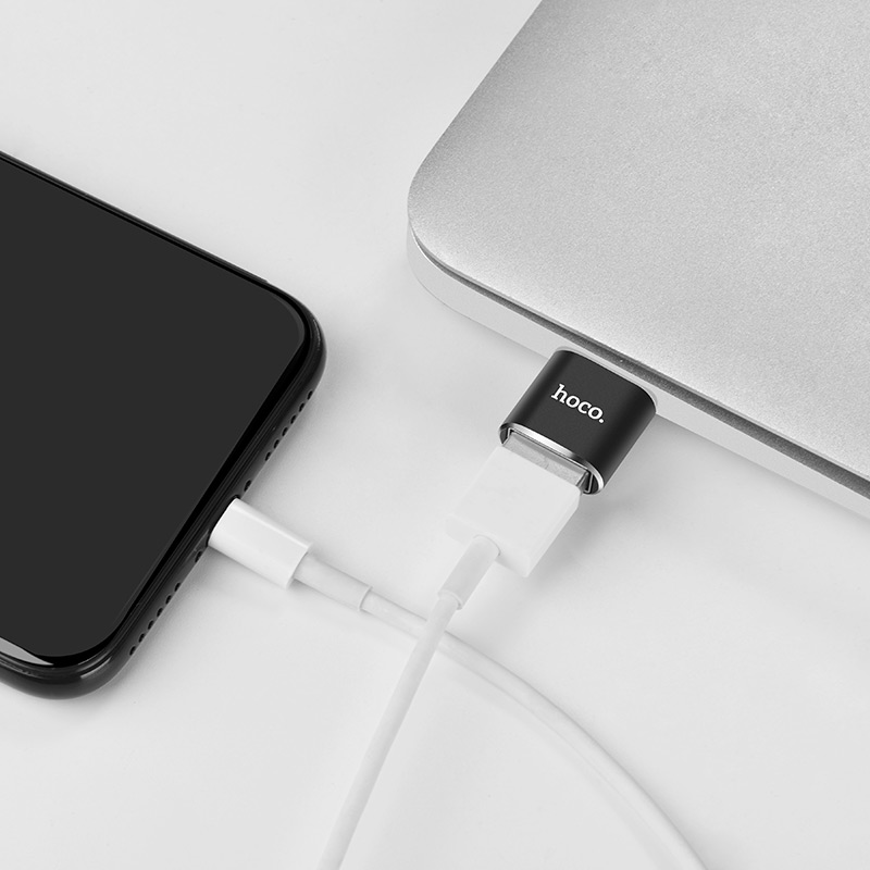 Jack chuyển đổi HOCO UA5 type-c ra usb chính hãng [BH 1 năm]