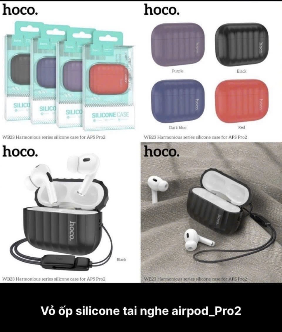 Ốp lưng Hoco tai nghe Pro2 silicon