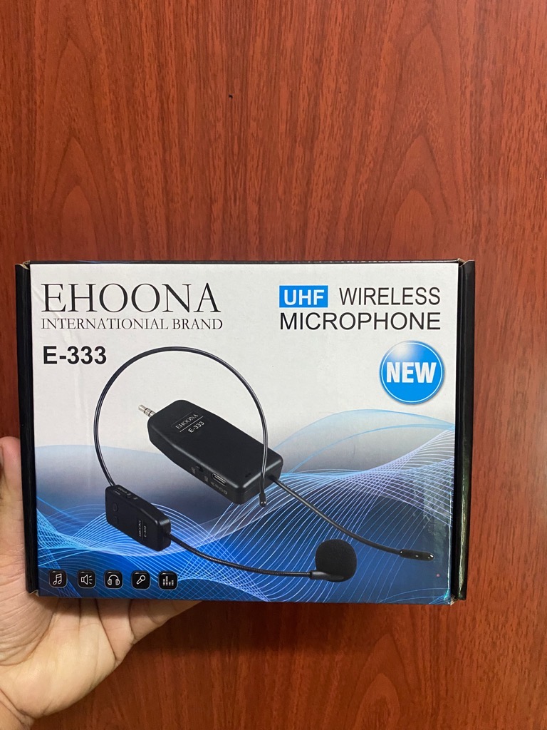 Micro đa năng trợ giảng Ehoona EHN E333 (UHF wireless microphone) không dây, dùng cho các loại loa kéo, loa trợ giảng, âm ly [BH: 3 THÁNG]
