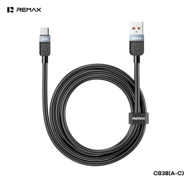 Cáp sạc nhanh 66W REMAX CB38 [A-C] Cáp Type C 66W dài 1m2 chính hãng