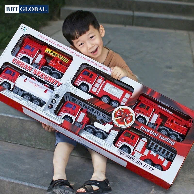 Hộp quà tặng đồ chơi 6 xe cho bé trai/ bé gái HỘP SIZE 77CM- xe về mẫu ngẫu nhiên [BH: NONE]