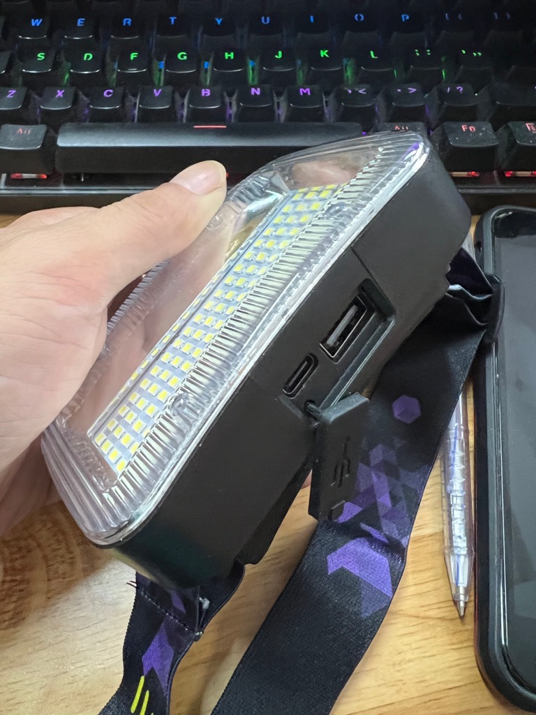 Đèn pin đội đầu BX-F05 HeadLight 100 led siêu sáng kiêm pin sạc dự phòng [BH 1 tuần] / pktn sale