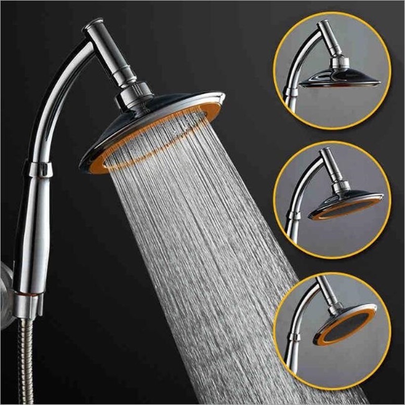 Bộ vòi sen tăng áp cỡ đại (loại xịn) phun mưa, có thể điều chỉnh góc độ Lucky 2012 tặng kèm dây inox 304 [BH: None]